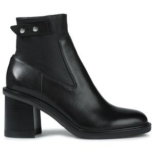 Rag & Bone Soren Leather Ankle Boots In Black Booties
